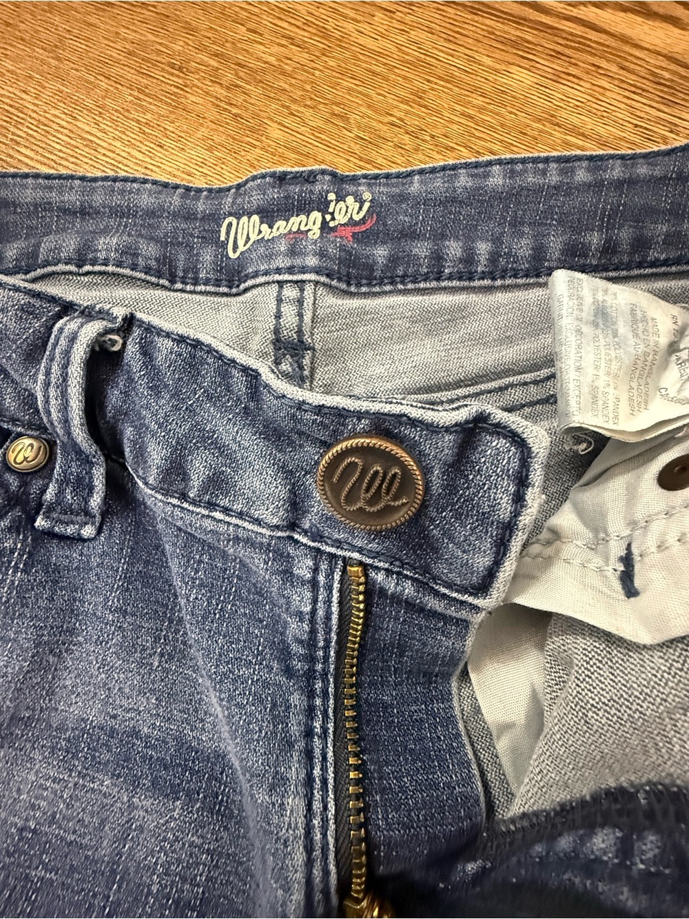 Wrangler Jeans Denim 26x32 Wide Leg - Picture 4 of 8